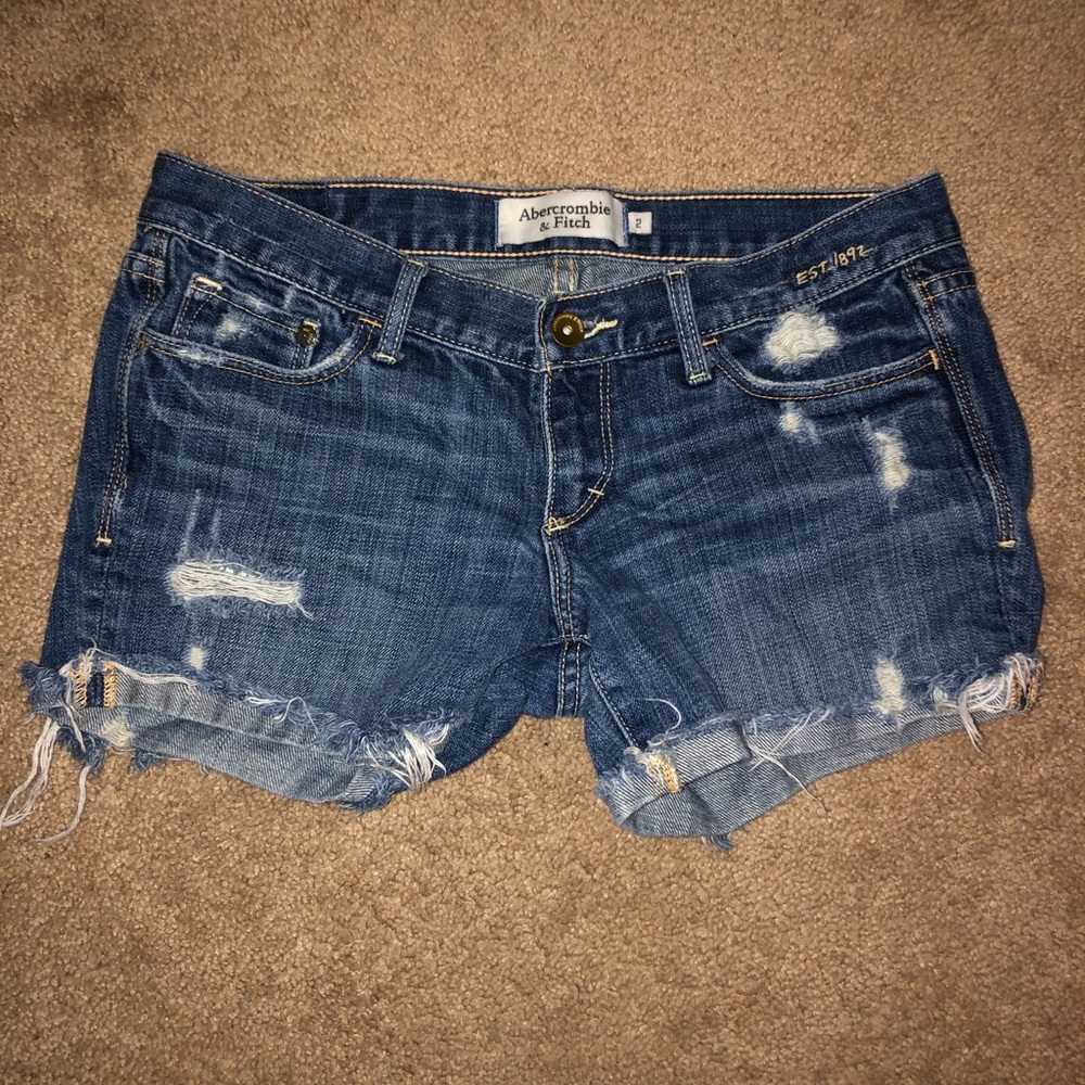 women’s low rise denim shorts